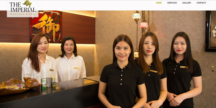Alpha Web Portfolio - The Imperial Massage